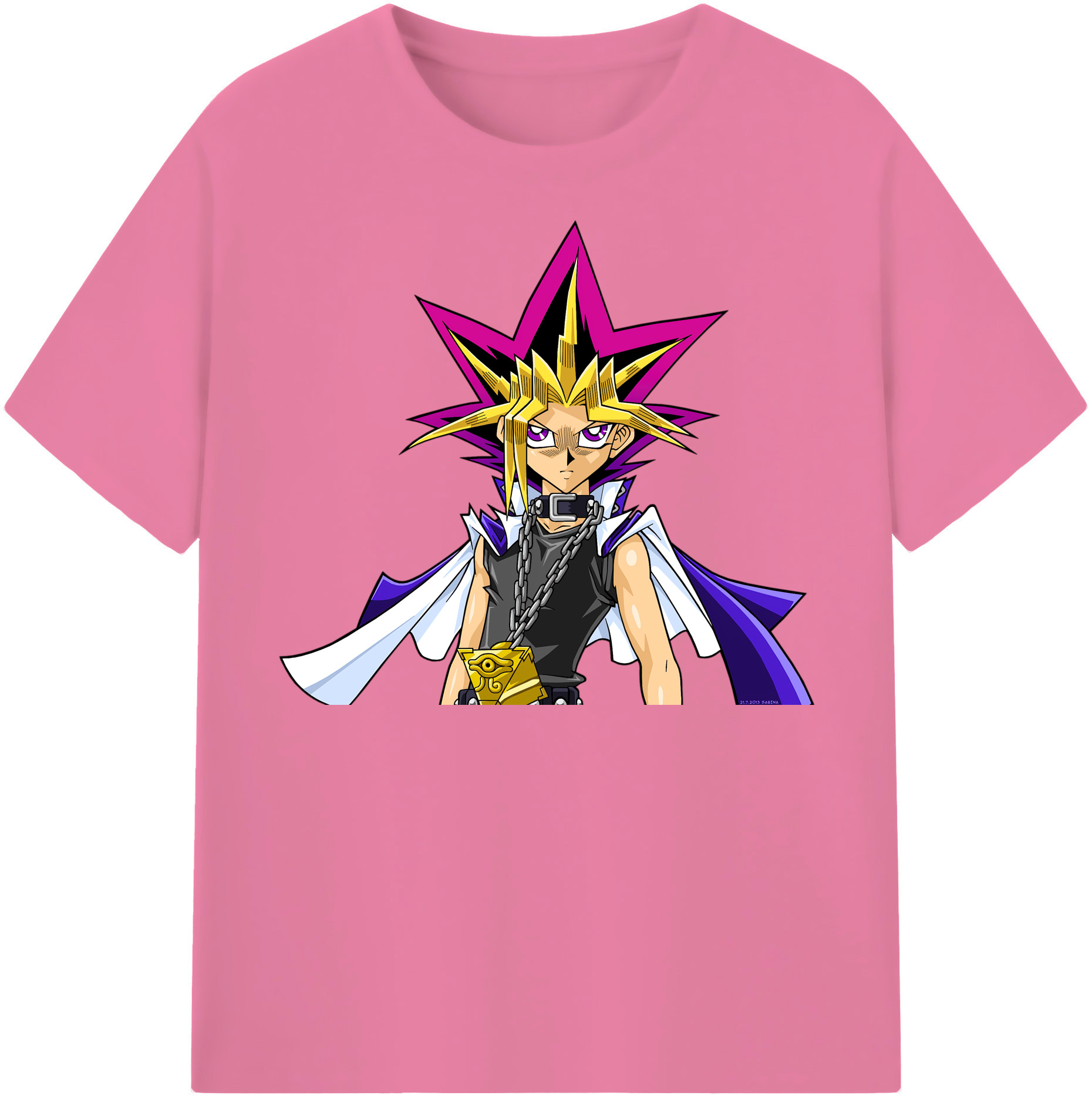 （画像用） 遊☆戯☆王 Yu-Gi-Oh! 綿100％半袖Tシャツ（フロントプリント）